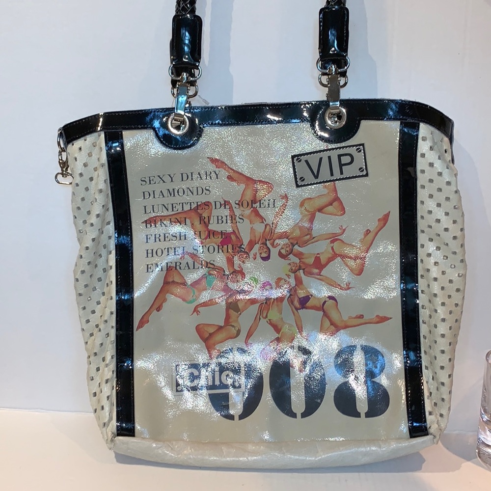 BARBARA RIHL Paris - Genuine perforated leather bag